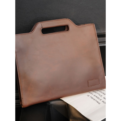 原創新款手提包單肩包青年斜後後背包男士商務公文包定型信封文件包