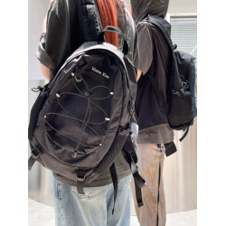 韓國Matin kim 雙肩後後背包2025新款運動戶外登山旅行抽繩學生書包