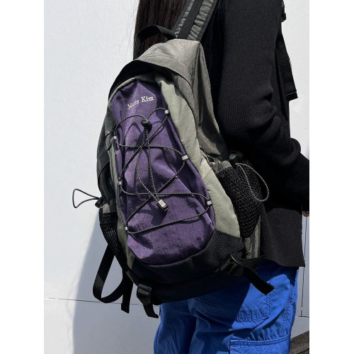 韓國Matin kim 雙肩後後背包2025新款運動戶外登山旅行抽繩學生書包 韓國Matin kim 雙肩後後背包2025新款運動戶外登山旅行抽繩學生書包