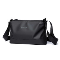 歐美時尚潮牌男士輕便簡約小款單肩包三層大容量斜後後背包通勤小後後背包