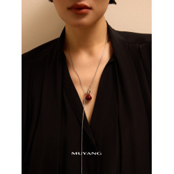 慕陽MUYANG秋冬毛衣鏈輕奢高級感吊墜大氣高檔承意本命年項鍊女款