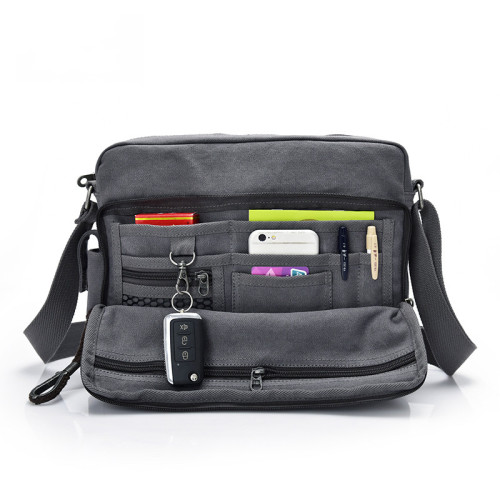 爆款2022韓版多功能男包帆布包單肩包斜後後背包男女休閒IPAD包