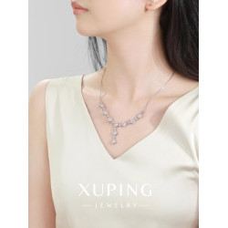 旭平彩寶系列微鑲菱形Y型項鍊女時尚輕奢宮廷風氣質高級感鎖骨鍊