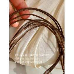 復古皮繩小馬項鍊配飾女2026新款高級感秋冬木馬本命年長款毛衣鏈