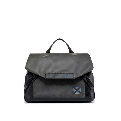 單肩包男簡約休閒大容量斜後後背包潮韓版皮質男包後後背包時尚商務手提包