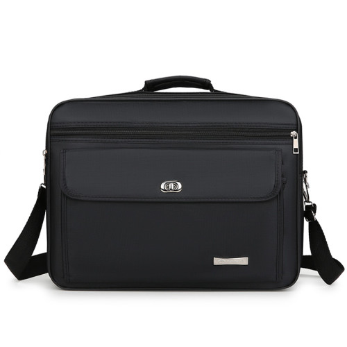 男士商務手提包牛津布百搭大容量單肩包防水出差筆記型電腦公文包