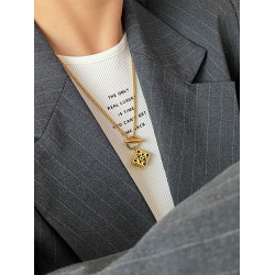 羅家不掉色項鍊女輕奢小衆設計高級感不褪色鎖骨鍊金色衛衣毛衣鏈