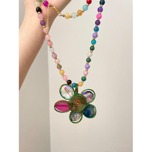 Vintage古著 Rainbow Garden項鍊