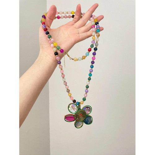 Vintage古著 Rainbow Garden項鍊