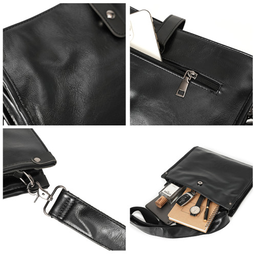 2026新款日系復古單肩包 韓版男包鎖頭郵差包時尚斜後後背包小挎包潮