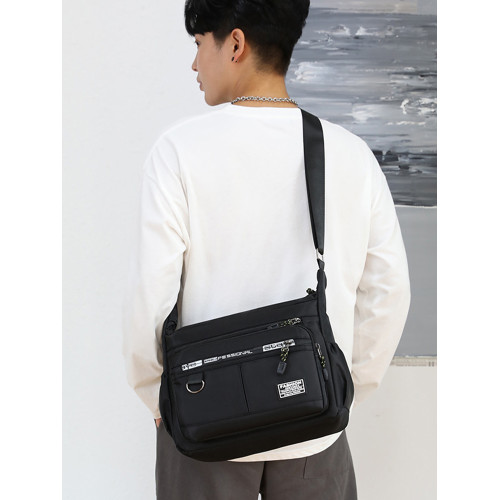 新款大容量單肩包防水耐磨後後背包多口袋做生意包商務休閒男士斜後後背包 新款大容量單肩包防水耐磨後後背包多口袋做生意包商務休閒男士斜後後背包