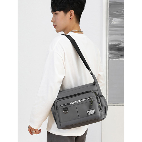 新款大容量單肩包防水耐磨後後背包多口袋做生意包商務休閒男士斜後後背包 新款大容量單肩包防水耐磨後後背包多口袋做生意包商務休閒男士斜後後背包