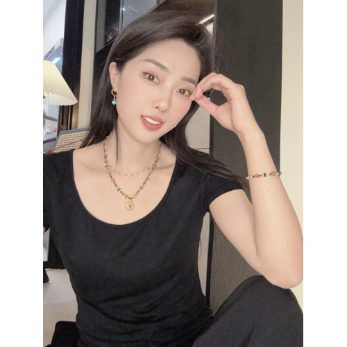 張十六[太陽項鍊]鈦鋼民族風復古毛衣鏈輕奢高級感小衆中古飾品女