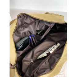 休閒商務手提公文包男帆布學生書包大容量通勤包單肩斜背旅行後後背包