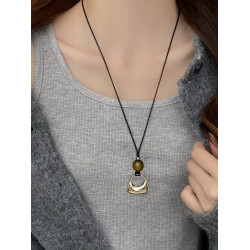 高檔時尚秋冬百搭氣質毛衣鏈項鍊女款2026新款毛衣裝飾配飾吊墜女