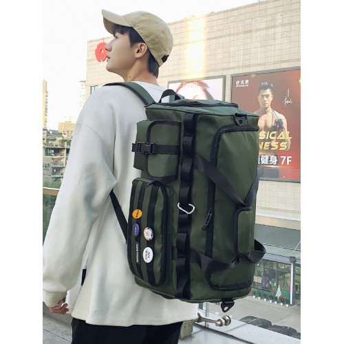 短途旅行包大容量男手提行李包男款戶外收納袋乾濕分離運動健身包