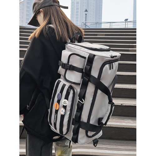 短途旅行包大容量男手提行李包男款戶外收納袋乾濕分離運動健身包