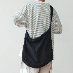 帆布包大容量單肩包慵懶風森系女斜後後背包日系休閒郵差包男學生書包