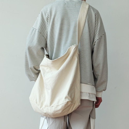 帆布包大容量單肩包慵懶風森系女斜後後背包日系休閒郵差包男學生書包