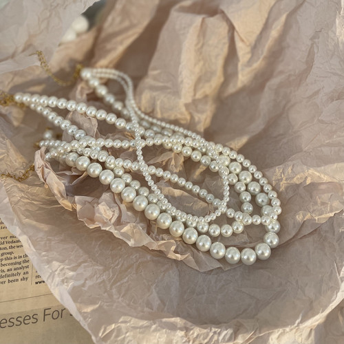 十裡間【正圓珠】氣質優雅珍珠項鍊百搭可調節法式風溫柔鎖骨鍊 十裡間【正圓珠】氣質優雅珍珠項鍊百搭可調節法式風溫柔鎖骨鍊