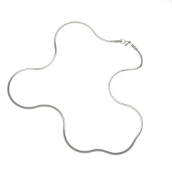 GuangYu簡約氣質銀色蛇骨鏈男小衆鈦鋼細項鍊女鎖骨鍊百搭素鏈子