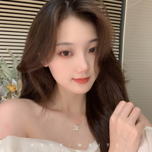 「白月光」法式輕奢四葉草貓眼項鍊簡約小衆高級感溫柔鎖骨鍊頸鏈 「白月光」法式輕奢四葉草貓眼項鍊簡約小衆高級感溫柔鎖骨鍊頸鏈