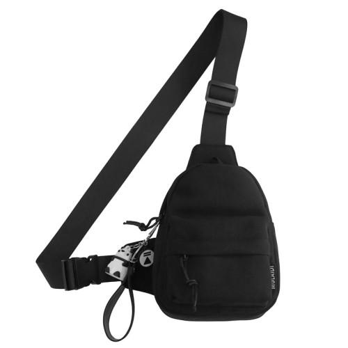 男士胸包潮流ins日系小挎包個性時尚潮牌斜後後背包男休閒迷你手機包