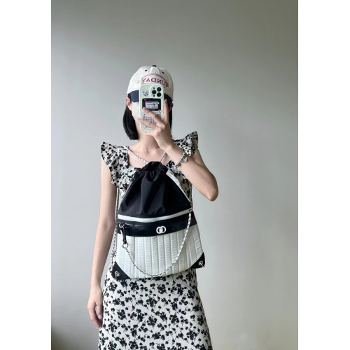 vintage中古款復古款Jennie同款尼龍雙肩鏈條包運動包中古鏈條包