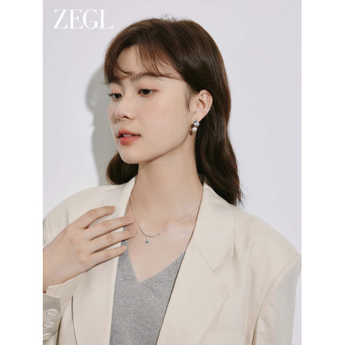 ZEGL銀色愛心項鍊女2026新款爆款輕奢小衆簡約鎖骨鍊高級頸鏈配飾 ZEGL銀色愛心項鍊女2026新款爆款輕奢小衆簡約鎖骨鍊高級頸鏈配飾