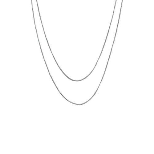 長款雙層曡戴蛇骨項鍊女高級感毛衣鏈2026新款輕奢小衆鎖骨鍊配飾