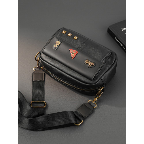 2026新款日系復古郵差包潮流小方包韓版男包休閒時尚斜後後背包機車包