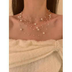 HEY TAO滿天星珍珠項鍊女2026新款爆款輕奢小衆設計感高級鎖骨鍊