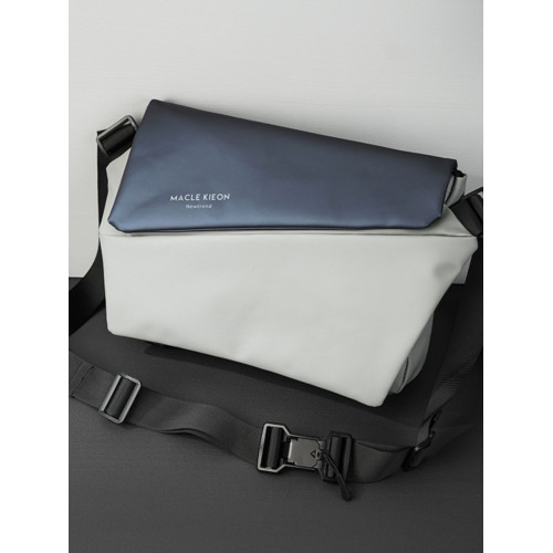 男士斜後後背包通勤包胸包男款郵差包騎行包機車後後背包運動男生單肩包潮