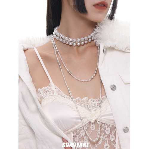 曡戴利器！SUMIYAKI 長款珍珠項鍊 可調節輕奢小衆時尚千金風頸鏈