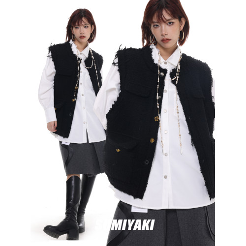 傾泄頸間的珍珠SUMIYAKI破碎珍珠項鍊可調節長短纏繞千金風頸鏈