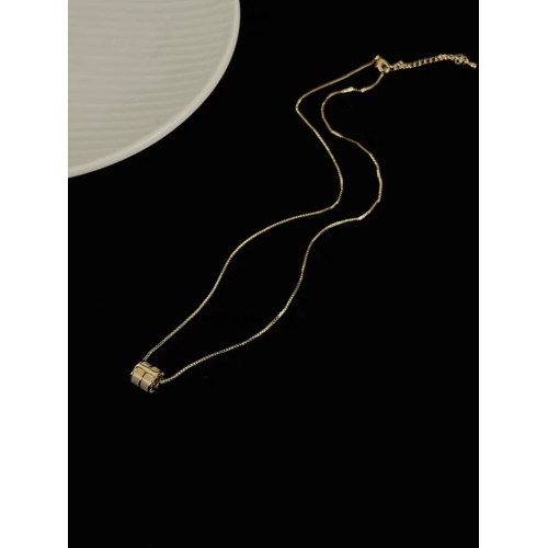 十裡間【轉運路路通】簡約氣質白貝母滾珠項鍊百搭氣質鎖骨鍊