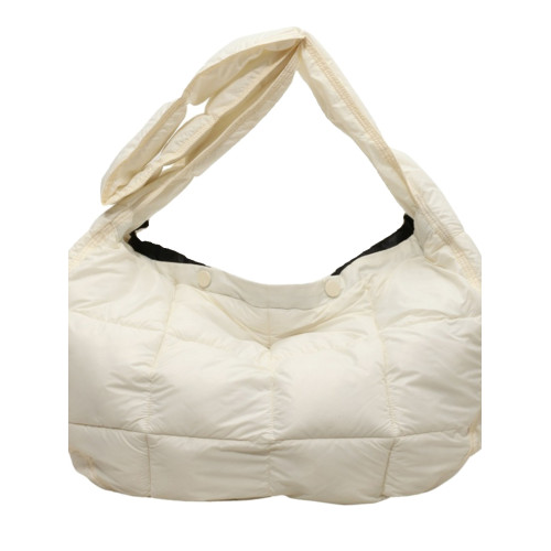 YUEN設計款羽絨雲朵包復古挎斜背單肩大容量泡芙輕便上課包男女潮