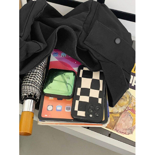 日系慵懶風帆布包男款大容量斜後後背包復古郵差包上班通勤單肩包旅行