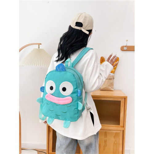卡通大容量雙肩包人魚兒童書包醜魚可愛百搭少女學生簡約百搭後後背包