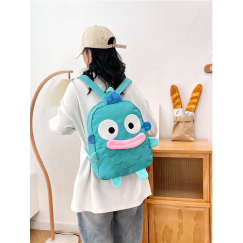 卡通大容量雙肩包人魚兒童書包醜魚可愛百搭少女學生簡約百搭後後背包