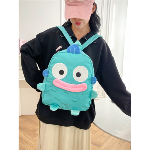卡通大容量雙肩包人魚兒童書包醜魚可愛百搭少女學生簡約百搭後後背包
