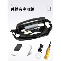 胸包男款斜後後背包2025新款休閒通勤腰包男士單肩包機能風潮牌小挎包