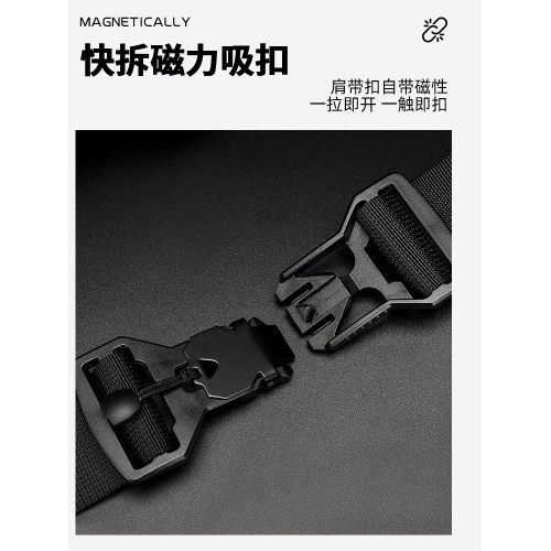 胸包男款斜後後背包2025新款休閒通勤腰包男士單肩包機能風潮牌小挎包