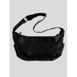 MRCYC簡約風男士PU皮斜後後背包大容量騎行通勤單肩包休閒時尚餃子包