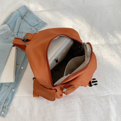 韓版尼龍布時尚百搭雙肩包女2024新款潮流簡約胸包女士休閒小後後背包