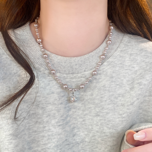 曼塔玫瑰方糖珍珠項鍊女款206新款毛衣鏈鎖骨頸鏈配飾輕奢高級感 曼塔玫瑰方糖珍珠項鍊女款206新款毛衣鏈鎖骨頸鏈配飾輕奢高級感