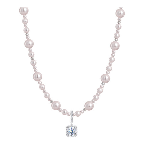 曼塔玫瑰方糖珍珠項鍊女款206新款毛衣鏈鎖骨頸鏈配飾輕奢高級感 曼塔玫瑰方糖珍珠項鍊女款206新款毛衣鏈鎖骨頸鏈配飾輕奢高級感