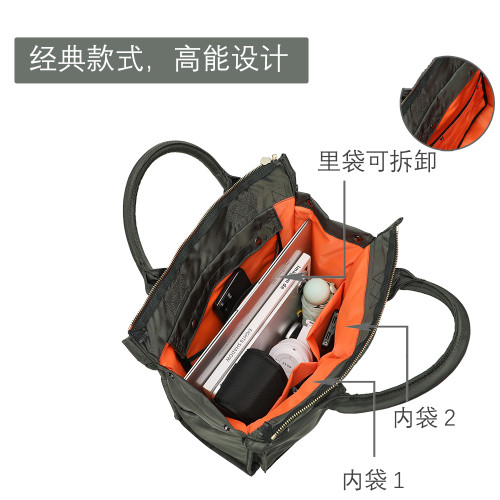 手提斜後後背包大容量男包輕便尼龍單肩休閒後後背包通勤托特包男士porte