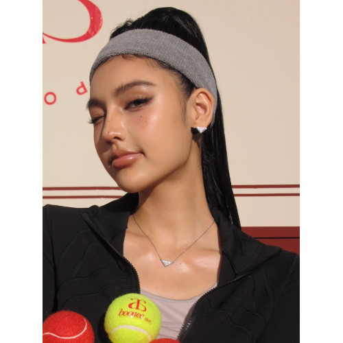 Boonee alus滿鑽三角鋯石吊墜項鍊配飾女款高級輕奢鎖骨鍊禮物