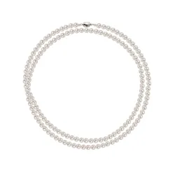 施家新中式多層曡戴中長珍珠項鍊旗袍女小香風新款爆款毛衣鏈頸鏈